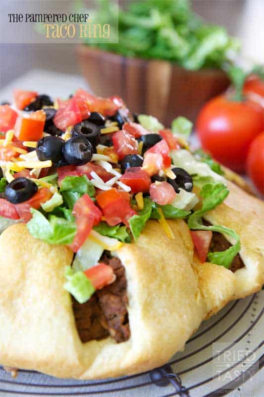 The Pampered Chef Taco Ring - Tried and Tasty