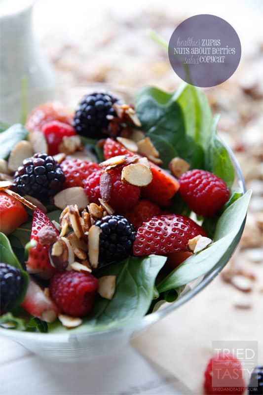 Healthier Zupas Nuts About Berries Salad Copycat // Tried and Tasty