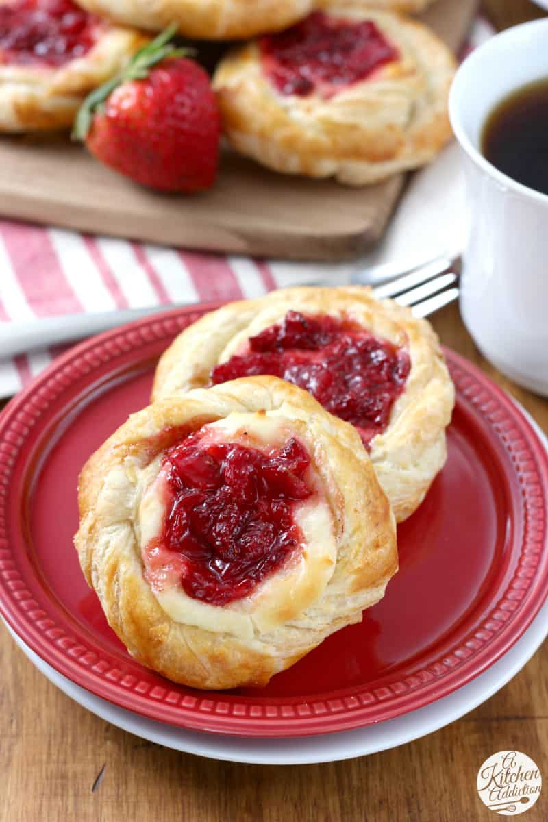 Stawberries and Cream Danishes