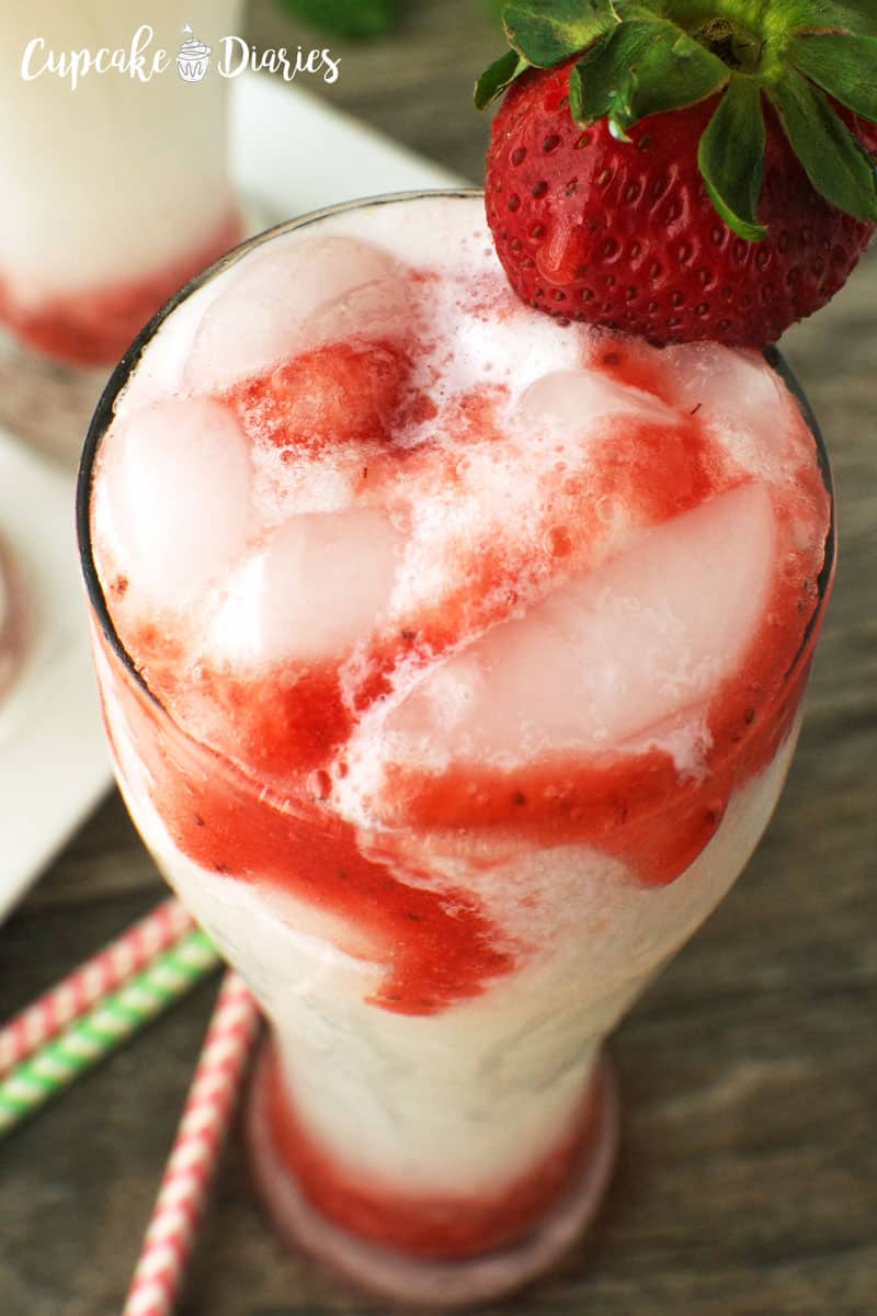 Strawberries and Cream Sodas