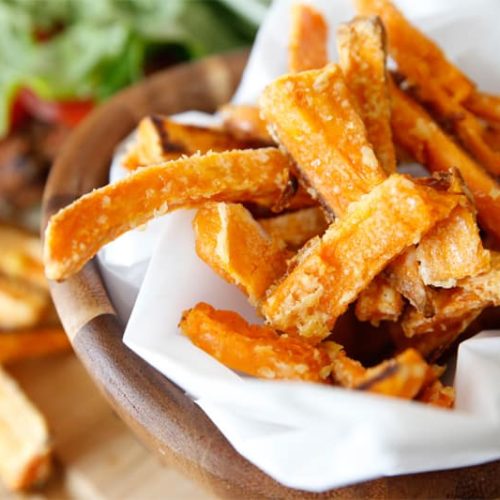 Crispy Baked Sweet Potato Fries –