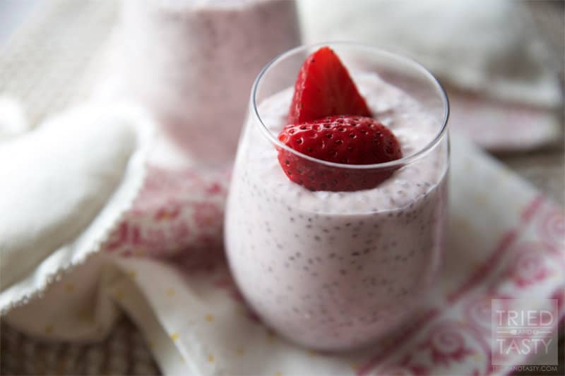 Strawberry Coconut Chia Seed Pudding // Tried and Tasty