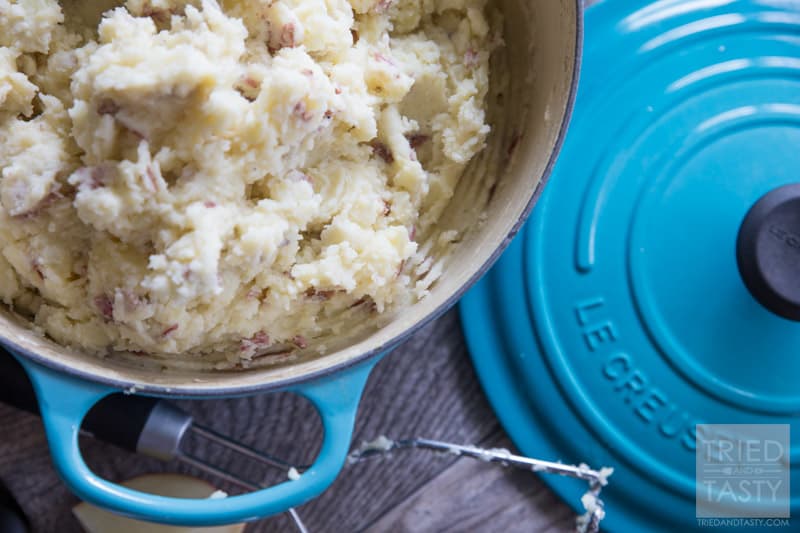 Dutch Oven Mashed Potatoes + VIDEO Tried and Tasty