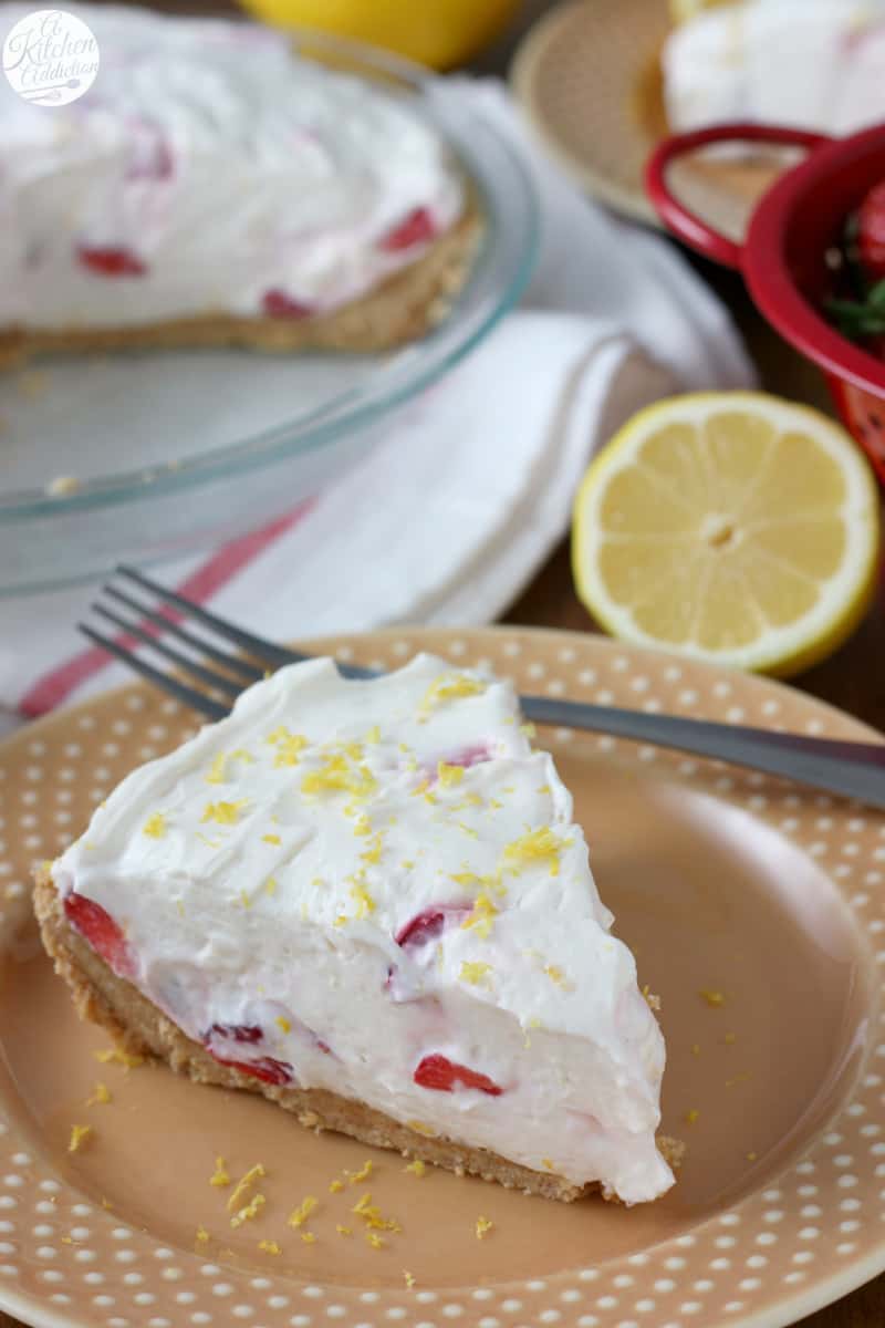 Tarte à la crème citron-fraise sans cuisson