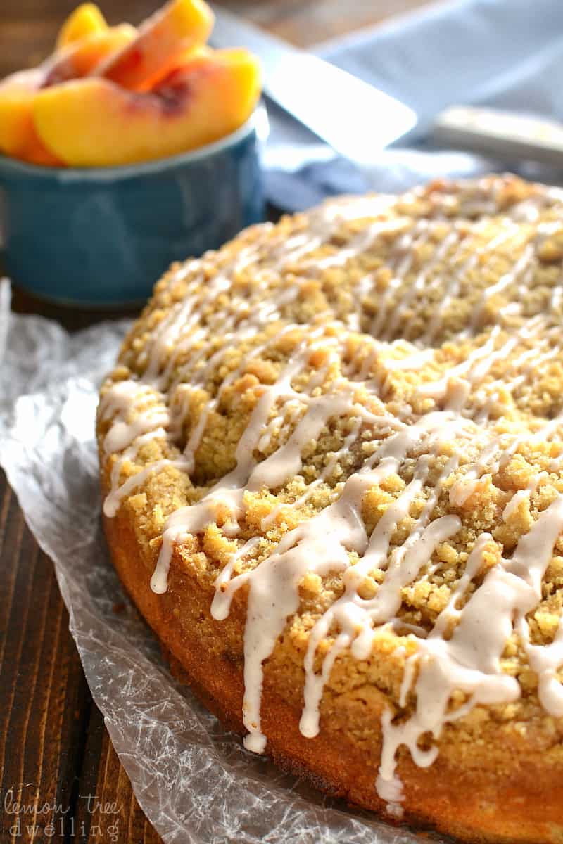 Peanut Butter Crumble Coffee Cake - A Kitchen Addiction