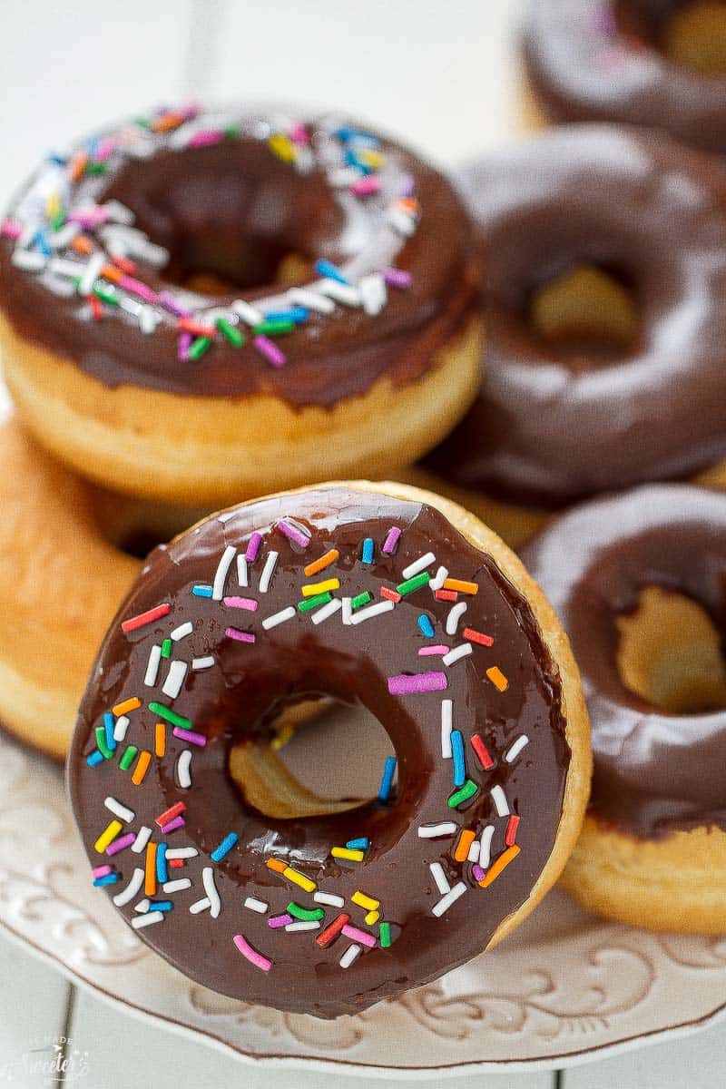 Chocolate Cake Donuts - One Sweet Appetite