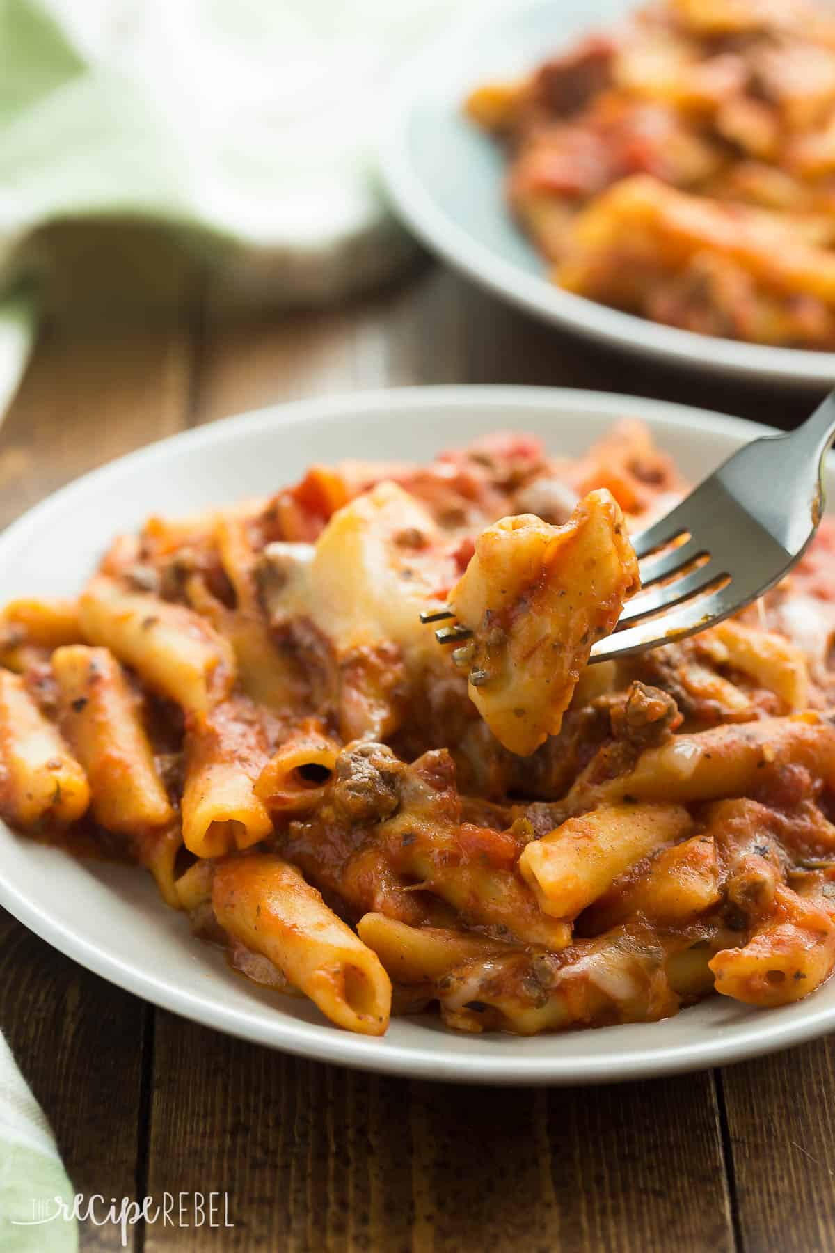 Slow Cooker Baked Ziti // The Recipe Rebel