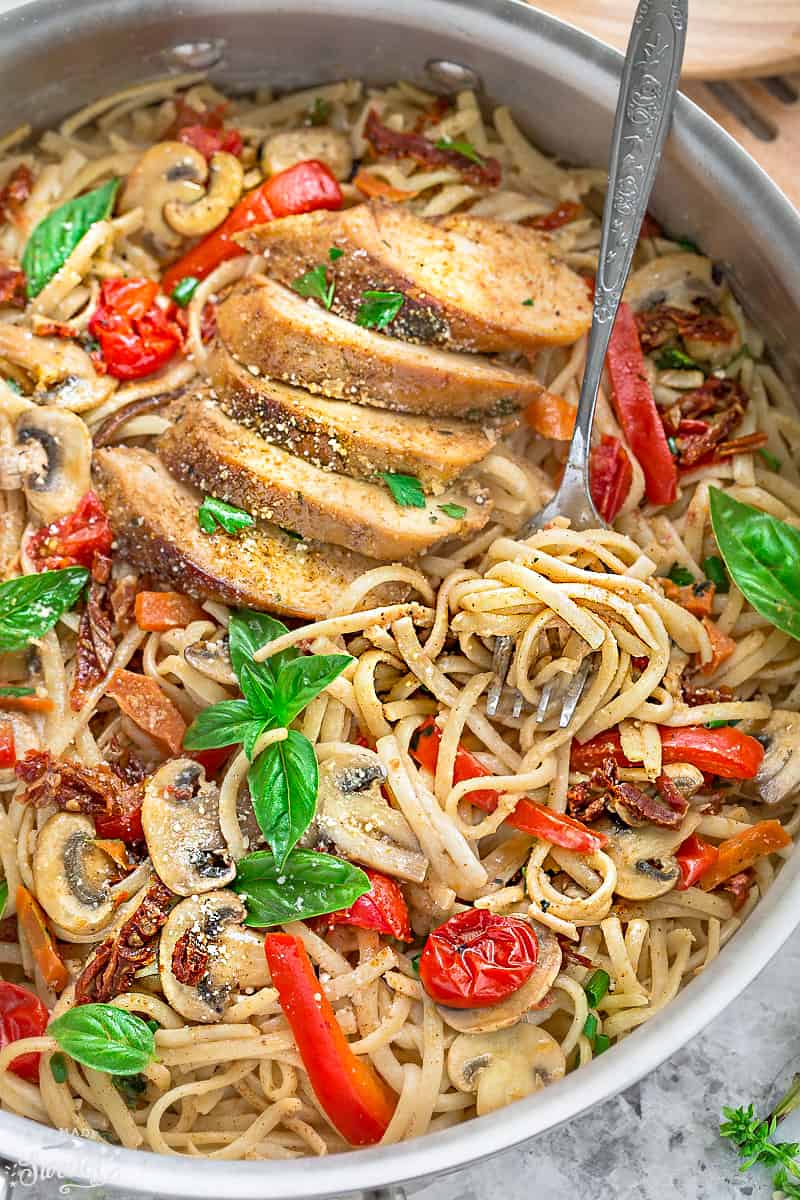 One Pot Tuscan Chicken Pasta // Life Made Sweeter