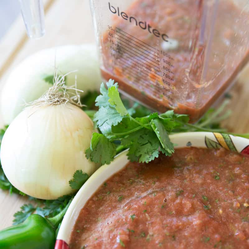 5-Ingredient Blender Salsa - Tried and Tasty